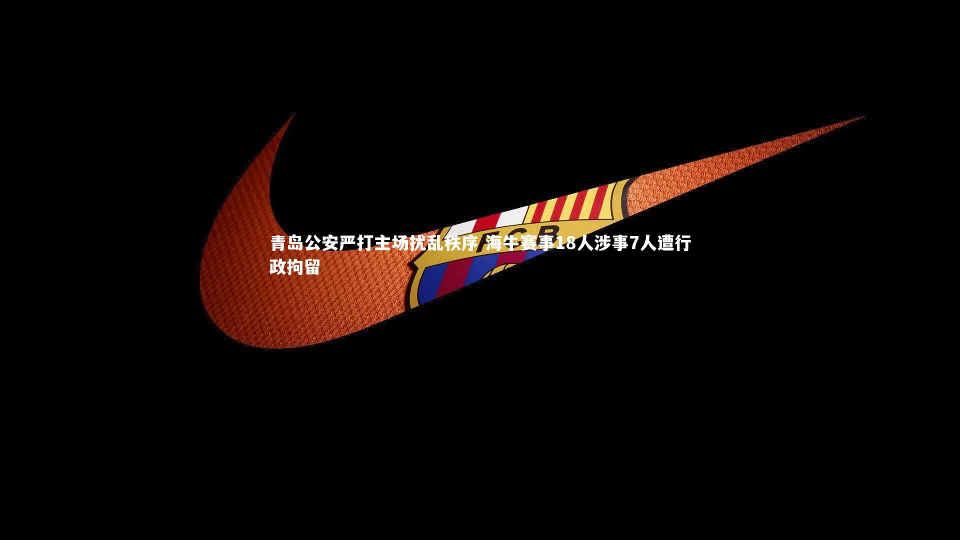 青岛公安严打主场扰乱秩序 海牛赛事18人涉事7人遭行政拘留